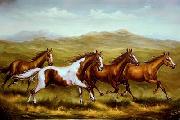 unknow artist Horses 05 painting